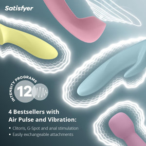 Satisfyer Fabulous Four or Marvelous Four Air Pulse and Vibrator Set