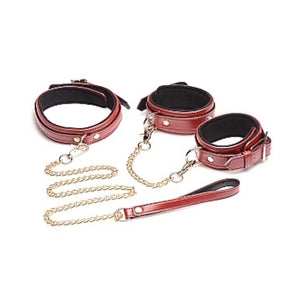 Master Series 6 Piece Burgundy Bondage Set Buy in Singapore LoveisLove U4Ria 