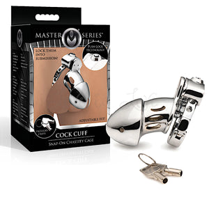 Master Series Cock Cuff Snap-On Chastity Cage Him - Chastity Devices Buy Sex Toys in Singapore LoveisLove U4Ria