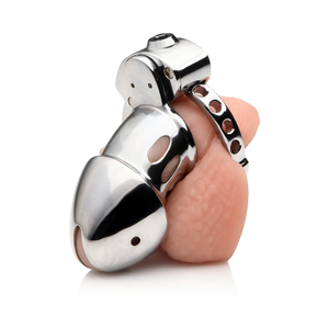 Master Series Cock Cuff Snap-On Chastity Cage Him - Chastity Devices Buy Sex Toys in Singapore LoveisLove U4Ria
