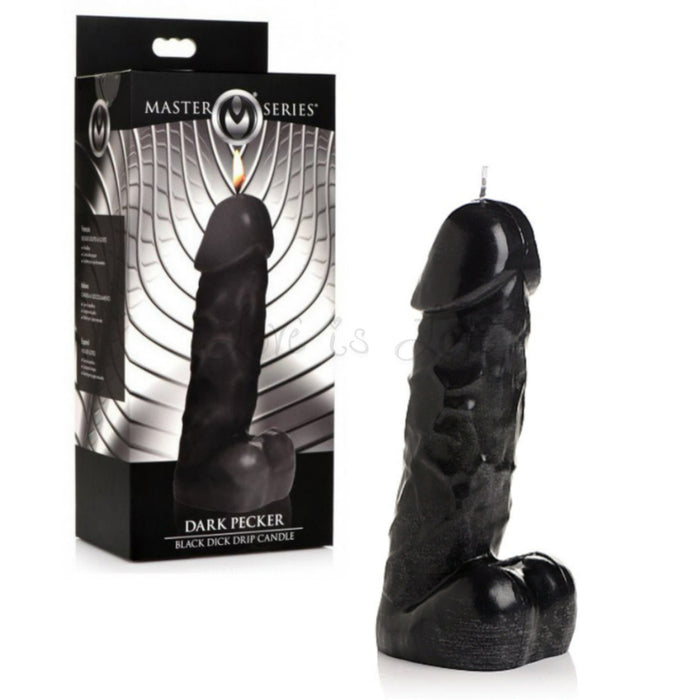 Master Series Dark Pecker Black Dick Drip Candle