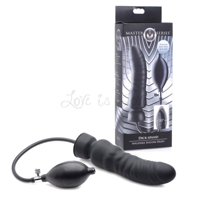 Master Series Dick-Spand Inflatable Silicone Dildo
