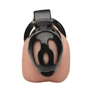 Master Series Hard Stop Double Ring Chastity Cage Black For Him - Chastity Devices Buy Sex Toys in Singapore LoveisLove U4Ria