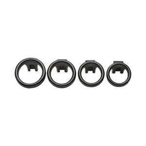 Master Series Hard Stop Double Ring Chastity Cage Black For Him - Chastity Devices Buy Sex Toys in Singapore LoveisLove U4Ria