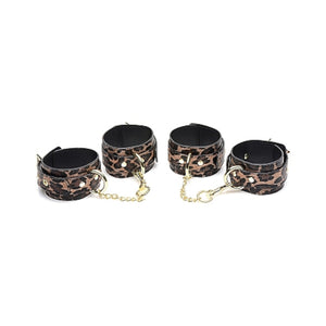 Master Series Leopard Print Wild Print 7 Piece Bondage Set Buy in Singapore LoveisLove U4Ria 