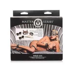 Master Series Leopard Print Wild Print 7 Piece Bondage Set Buy in Singapore LoveisLove U4Ria 