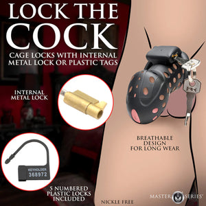 Master Series Lock Down Chastity Cage Black Buy in Singapore LoveisLove U4Ria 