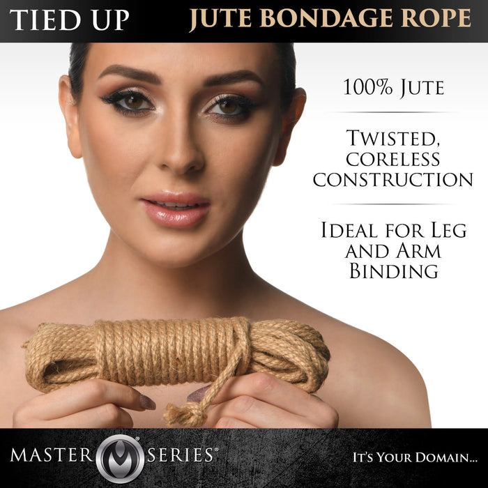 Master Series Tied Up Jute Bondage Rope 25 FT Or 50 FT