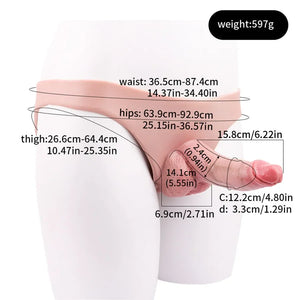 Steven Silicone Strap-on Hollow Penis Briefs 6.22 INCH Strap-Ons & Harnesses - Strap-On Dildos Buy Sex Toys in Singapore LoveisLove U4Ria