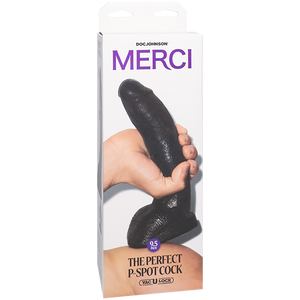 Doc Johnson Merci The Perfect P-Spot Cock 9.5 inch Dildo with Removable Vac-U-Lock Suction Cup Buy in Singapore LoveisLove U4Ria 