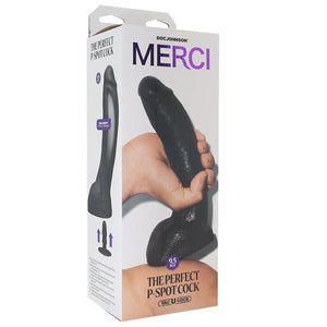 Doc Johnson Merci The Perfect P-Spot Cock 9.5 inch Dildo with Removable Vac-U-Lock Suction Cup Buy in Singapore LoveisLove U4Ria 