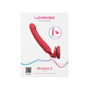 Lovense Mission 2 App-Controlled Touch-Sensitive Dildo Vibrator