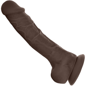 NS Novelties Colours Dual Density 8 Inch Dildo Dark Brown