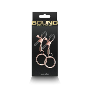 NS Novelties Bound Adjustable Nipple Clamps Rose Gold C2 With Ring or D2 Buy in Singapore LoveisLove U4Ria 