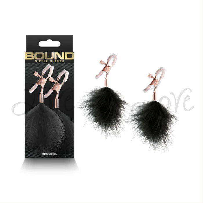 NS Novelties Bound Nipple Clamps F1 Black