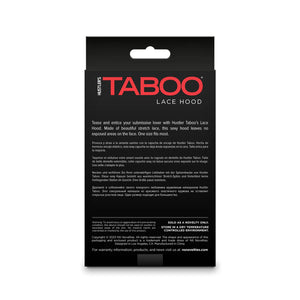 NS Novelties Hustler's Taboo Lace Hood Black or White Buy in Singapore LoveisLove U4Ria 