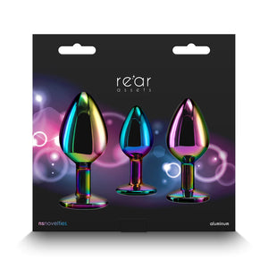 NS Novelties Rear Assets Aluminum Multicolor Butt Plug