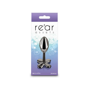 NS Novelties Rear Assets Clover Anal Plug Multicolor or Rose Gold or Gunmetal