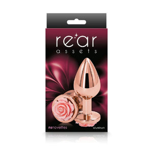 NS Novelties Rear Assets Rose Anal Plug Gold/Red or Silver/Black or Rose Gold/Pink Buy in Singapore LoveisLove U4Ria 