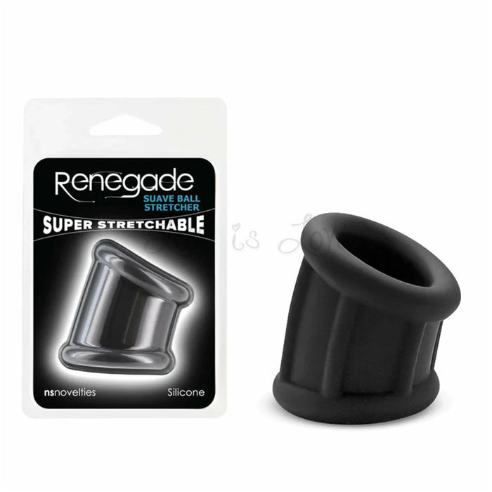 NS Novelties Renegade Suave Ball Stretcher Black