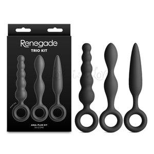 NS Novelties Renegade Trio Kit Anal Plug Set Black Buy in Singapore LoveisLove U4Ria 