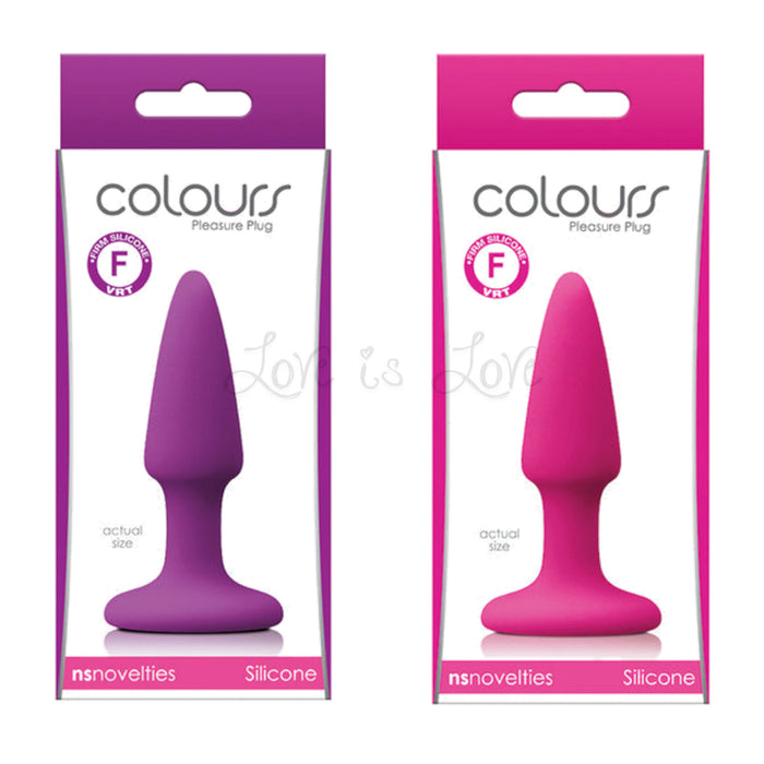 NS Novelties Colours Pleasures Mini Silicone Plug Purple or Pink