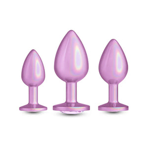 NS Novelties Rear Assets Iridescent Pink Butt Plug