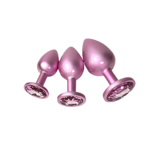 NS Novelties Rear Assets Iridescent Pink Butt Plug