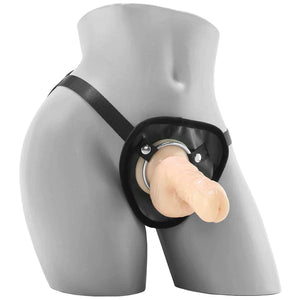 Nasstoys Realskin Squirting Penis with Adjustable Harness 8 Inch or 6 Inch