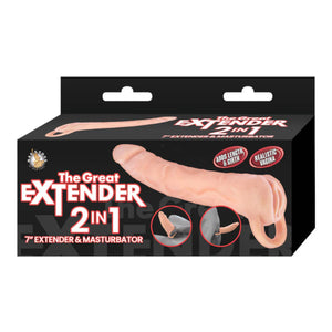 Nasstoys The Great Extender 2-in-1 Extender & Masturbator 7 Inch Buy in Singapore LoveisLove U4Ria 