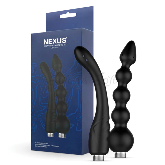 Nexus Advanced Shower Douche Flexible Two Silicone Nozzle Duo Kit