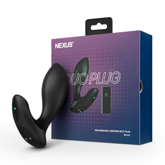 Nexus Duo Plug Rechargeable Remote Controlled Vibrating Butt Plug Small