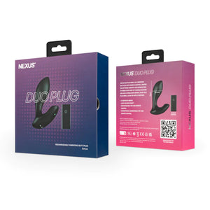 Nexus Duo Plug Rechargeable Remote Controlled Vibrating Butt Plug Small Buy in Singapore LoveisLove U4Ria 