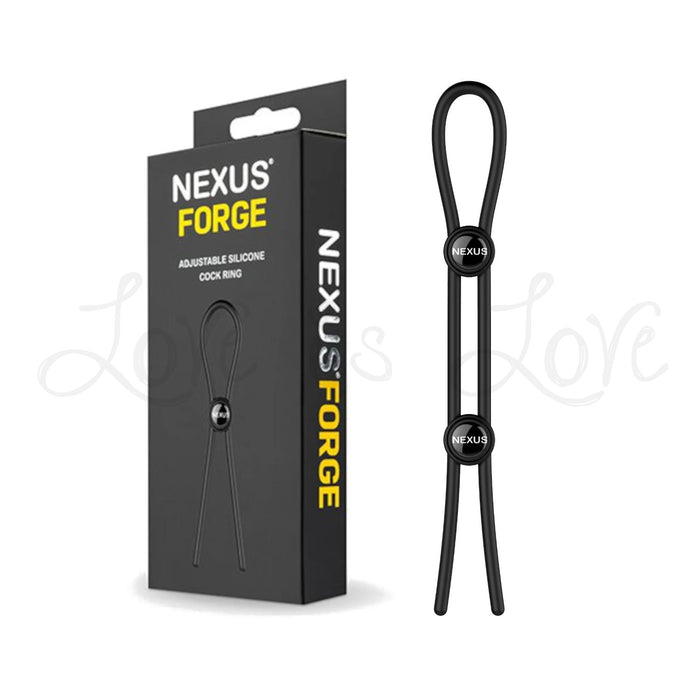Nexus Forge Double Lasso Adjustable Silicone Cock Ring