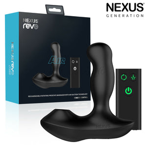 Nexus Revo Air Remote Control Rechargeable Rotating Prostate Massager with Air Suction Technology Buy in Singapore LoveisLove U4Ria 