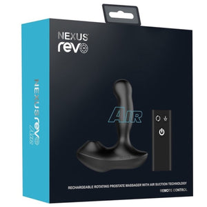 Nexus Revo Air Remote Control Rechargeable Rotating Prostate Massager with Air Suction Technology Buy in Singapore LoveisLove U4Ria 