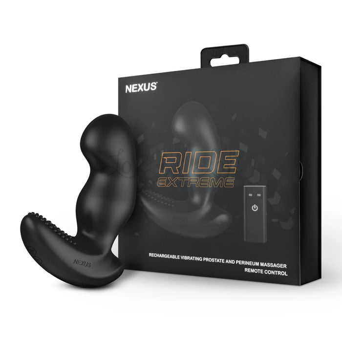 Nexus Ride Extreme Rechargeable Vibrating Prostate & Perineum Remote Control Massager With Remote Control