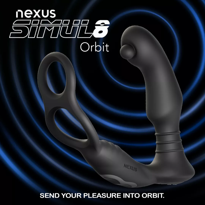 Nexus Simul8 Orbit Dual Prostate And Perineum Silicone Cock and Ball Toy Massager (Latest Edition on Nov 25)