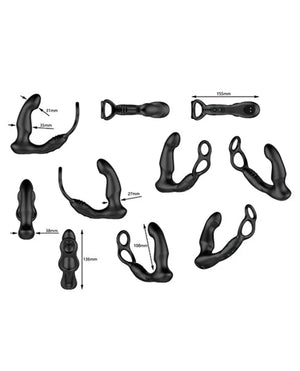 Nexus Simul8 Wave Edition Prostate Silicone Massager with Cock and Ball Ring Black (Latest Stimul8 Series)  Buy in Singapore LoveisLove U4Ria
