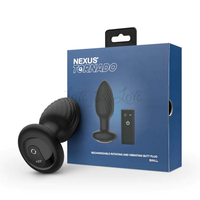 Nexus Tornado Rechargeable Remote Controlled Rotating & Vibrating Butt Plug