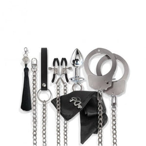 Nixie Interchangeable 8 Piece Metal Bondage Kit 8 Silver Buy in Singapore LoveisLove U4Ria 