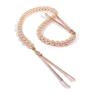 Nixie Pearl Drop Tweezer Nipple Clamp Rose Gold Buy in Singapore LoveisLove U4Ria 