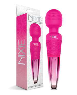 Nixie Rechargeable Wand Massager Pink Ombre Metallic