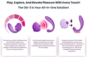 Tracy's Dog OG 3 Clitoral Sucking And G-Spot Vibrator Vibrators - Clit Stimulation & G-Spot Buy Sex Toys in Singapore LoveisLove U4Ria