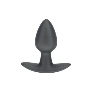Shots Ouch! Smooth Silicone Anal Plug Gunmetal Small or Medium or Large wee
