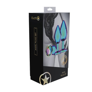 Shots Ouch! Venice Collection Metal Anal Plug Set Iridescent or Pink Anal - Anal Metal Toys  Buy Sex Toys in Singapore LoveisLove U4Ria
