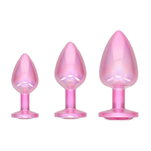 Shots Ouch! Venice Collection Metal Anal Plug Set Iridescent or Pink Anal - Anal Metal Toys  Buy Sex Toys in Singapore LoveisLove U4Ria