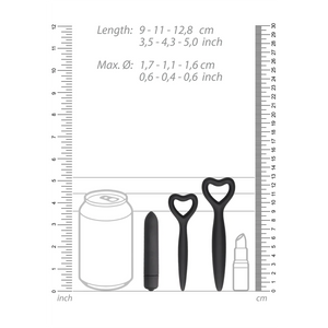 Shots Ouch! Silicone Vaginal Dilator Set Pink OR Black For Her - Dilator Kit/Set  Buy Sex Toys in Singapore LoveisLove U4Ria