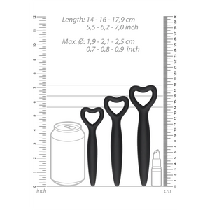 Shots Ouch! Silicone Vaginal Dilator Set Pink OR Black For Her - Dilator Kit/Set  Buy Sex Toys in Singapore LoveisLove U4Ria