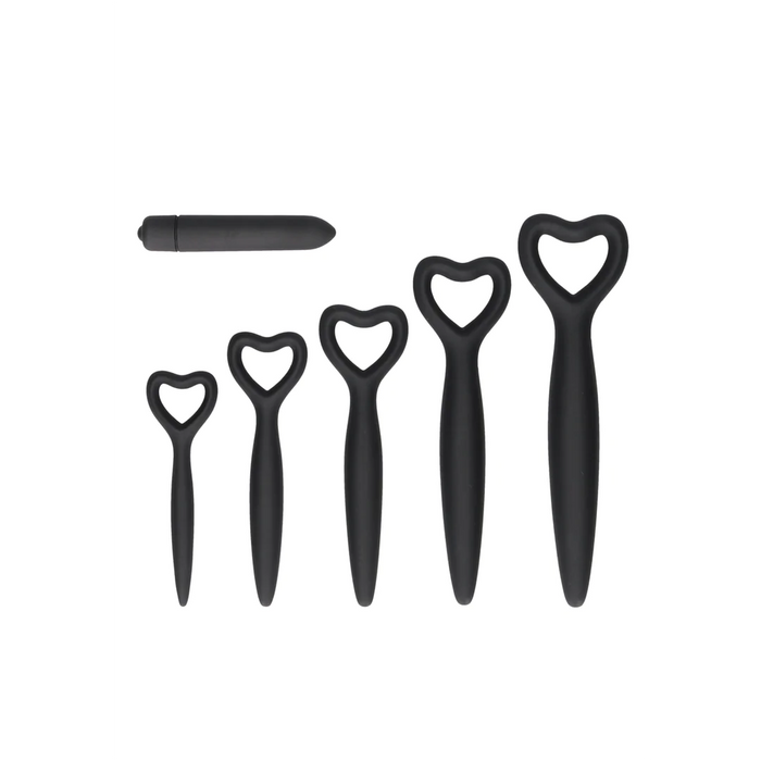 Shots Ouch! Silicone Vaginal Dilator Set Pink OR Black